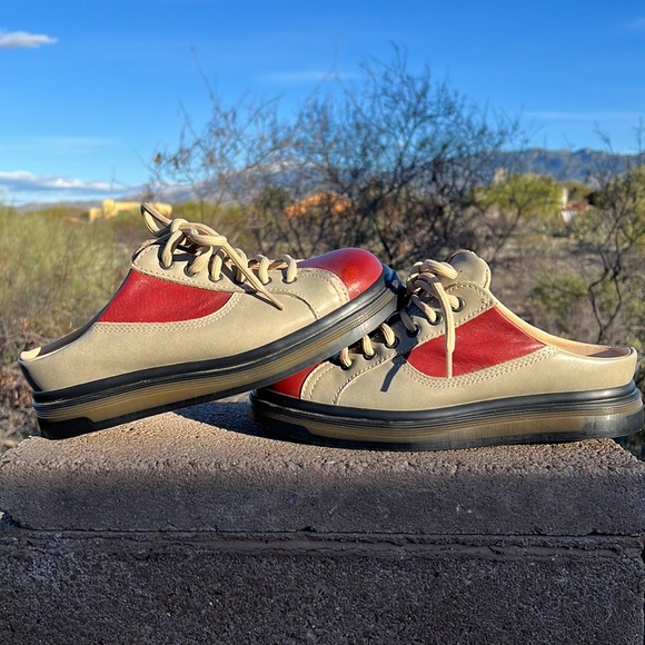 🏴 Dr. Martens MIE Vintage 90’s Two Tone Mules / Bowling Shoes UK 5 - Picture 7 of 17